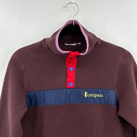 COTOPAXI Women's Purple Blue Red Teca Fleece Pullover Sweater Sweatshirt Size XS - Picture 4 of 8